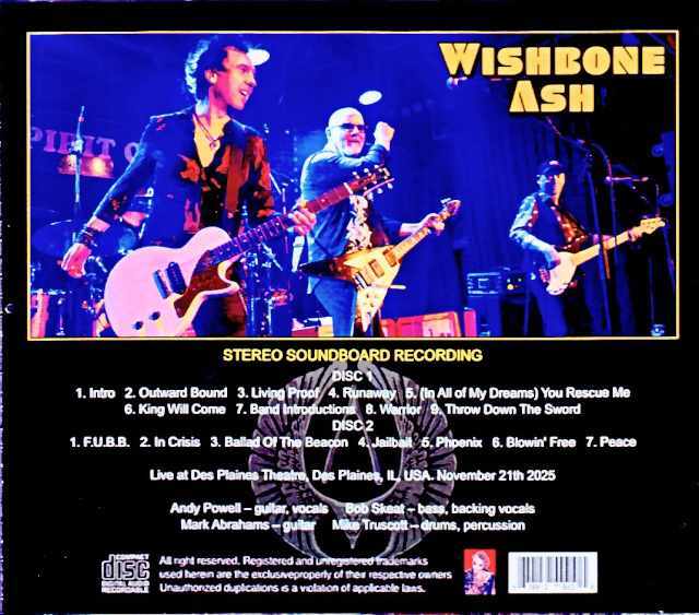 Wishbone Ash / 1976年ツアー4枚セット Wishbone Ash / 1976年ツアー4枚セット