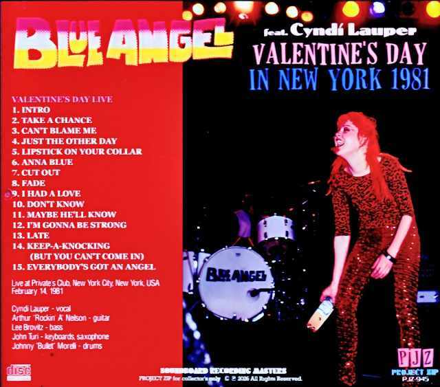 Cyndi Lauper Blue Angel シンディ・ローパー ブルー・エンジェル/NY