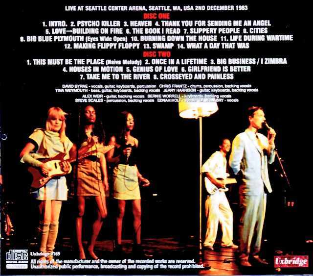 Talking Heads Brick トーキングヘッズ　CD DVD Talking Heads トーキング・ヘッズ/WA,USA 12.02.1983 Complete