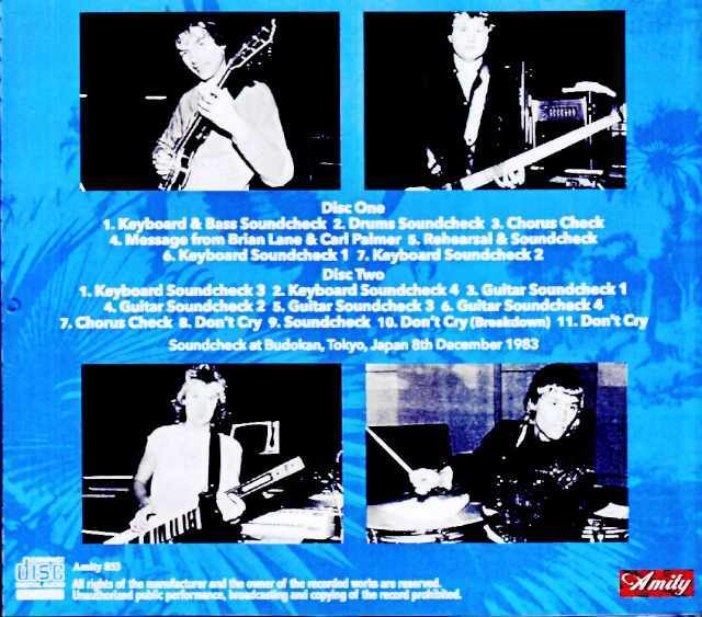 Asia エイジア/Tokyo,Japan 12.08.1983 Soundcheck