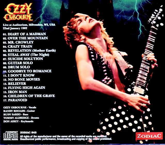 Ozzy Osbourne Randy Rhoads オジー・オズボーン ランディ・ローズ/WI