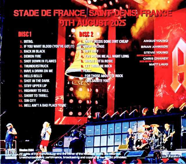 AC/DC エイシー・ディーシー/France 08.09.2025 Complete IEM Source