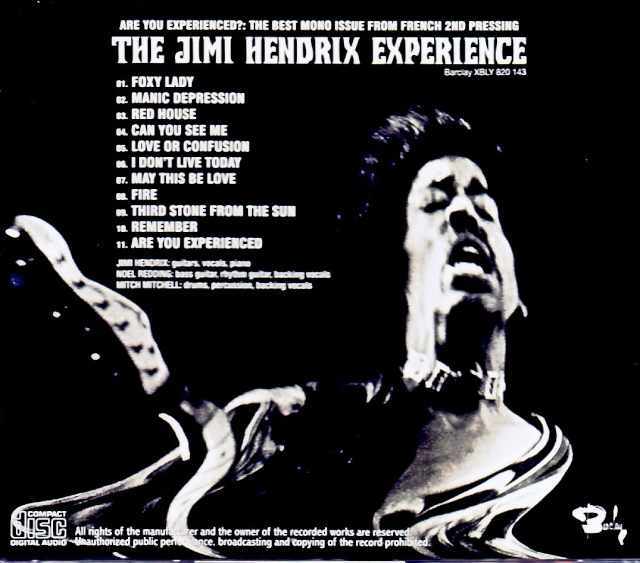 Jimi Hendrix MOV盤(Mono) 3枚セット　BG刻印(2枚) Jimi Hendrix Experience ジミ・ヘンドリックス/Are you Experienced