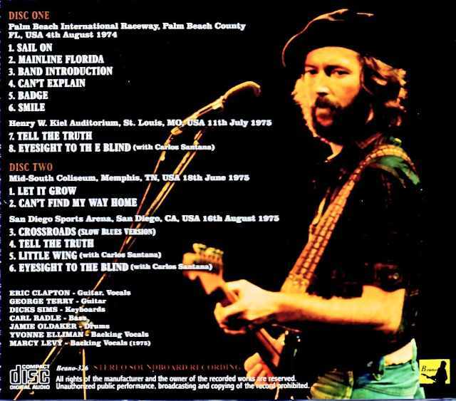 Eric Clapton エリック・クラプトン/Unreleased Soundboard Recordings