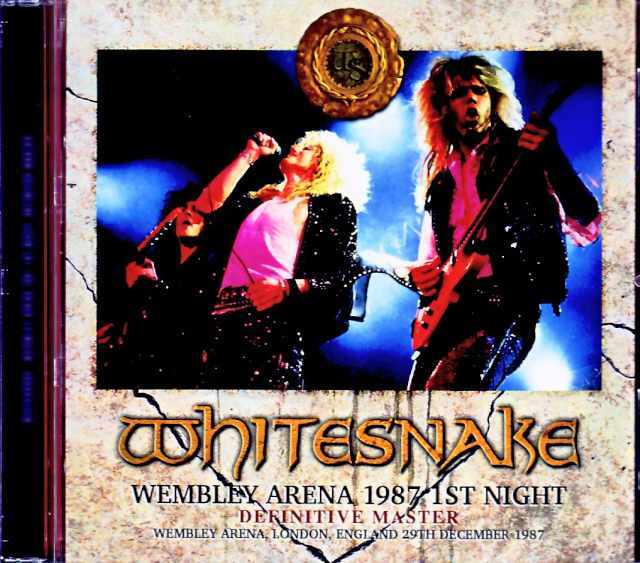 デイヴィッド・カヴァデールとスティーヴ・ヴァイ　サインcd whitesnake Whitesnake ホワイトスネイク/London,UK 12.29.1987 Complete