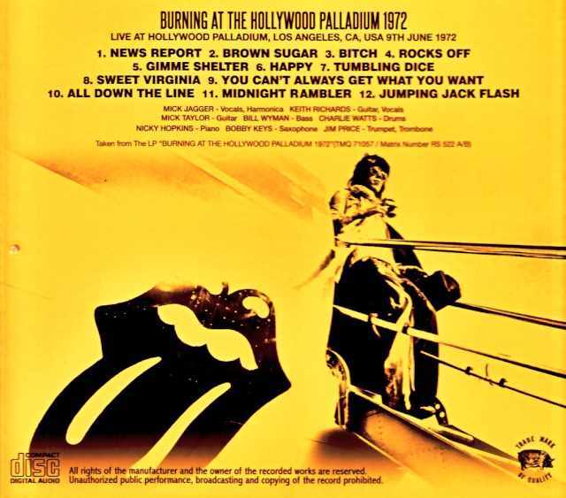 Rolling Stones ローリング・ストーンズ/Burning at the Hollywood