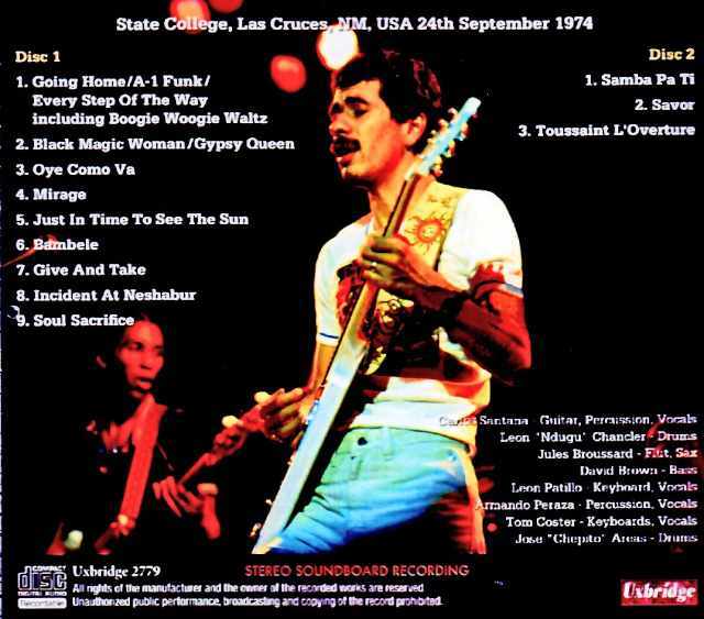 SANTANA サンタナ LIVE ライヴ シーズ・ノット・ゼア 他 SANTANA サンタナ LIVE ライヴ シーズ・ノット・ゼア 他 - メルカリ