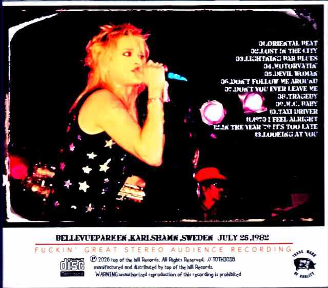 Hanoi Rocks ハノイ・ロックス/Sweden 07.25.1982
