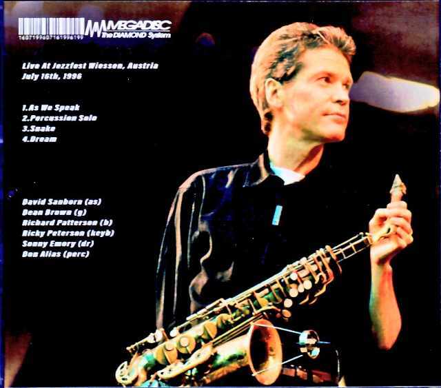 David Sanborn デヴィッド・サンボーン/Austria 07.16.1996 FM