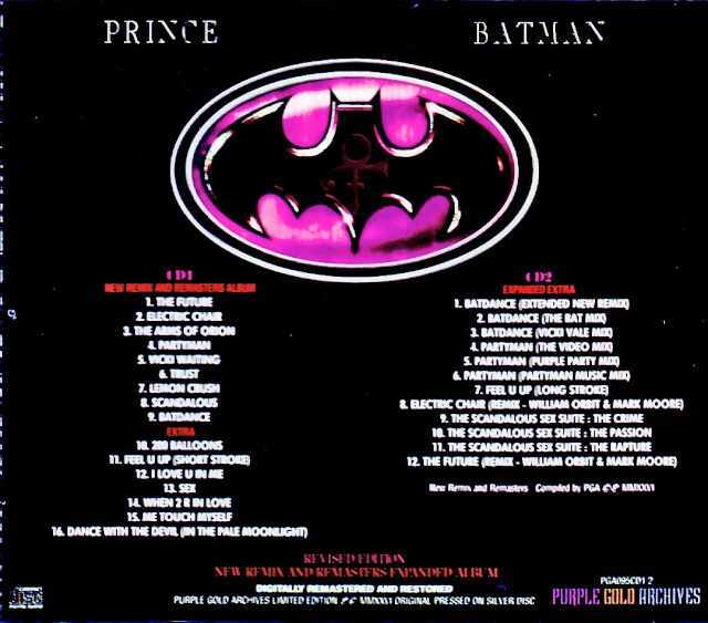 Prince プリンス/バットマン Batman Remix and Remasters Expanded