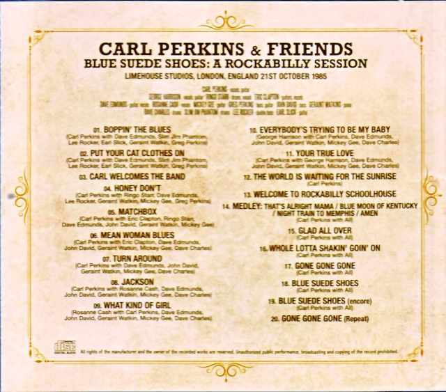 Rockabilly Session [DVD](中古品) Carl Perkins George Harrison,Ringo Starr,Eric Clapton,Dave Edmunds