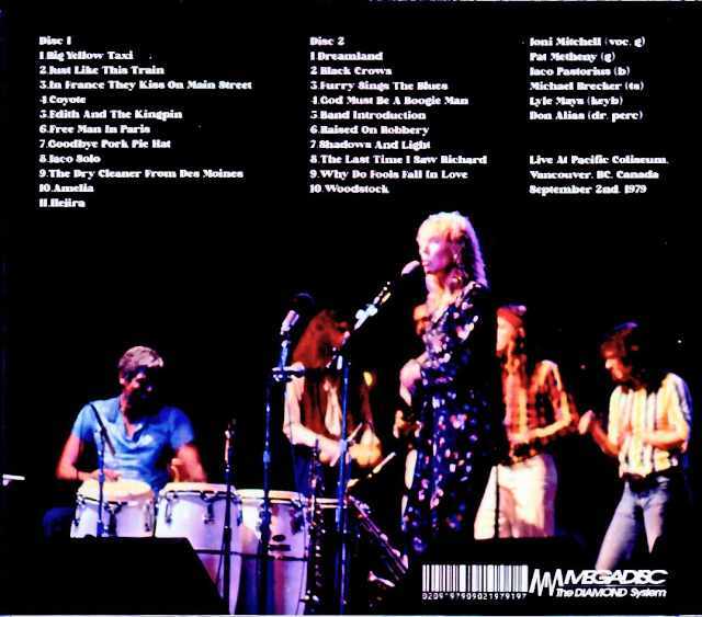 Joni Mitchell Pat Metheny,Jaco Pastorius,Michael Brecker ジョニ