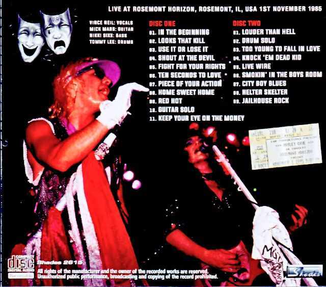 Motley Crue モトリー・クルー/IL,USA 11.01.1985 Complete Remastered