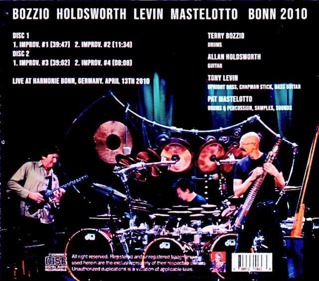 Terry Bozzio,Allan Holdsworth,Tony Levin,Pat Mastelotto テリー