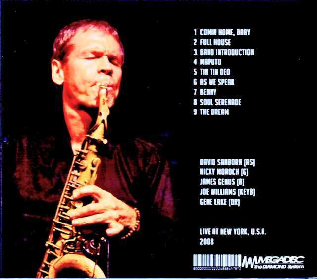 David Sanborn デヴィッド・サンボーン/NY,USA 07.19.2008