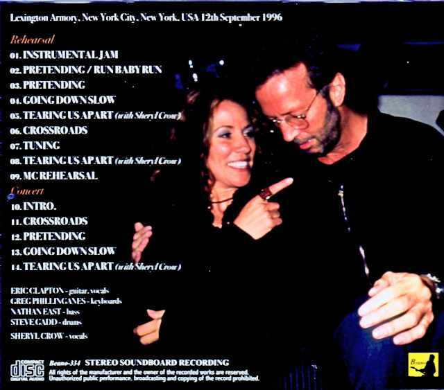 Eric Clapton Sheryl Crow エリック・クラプトン シェリル・クロウ/NY