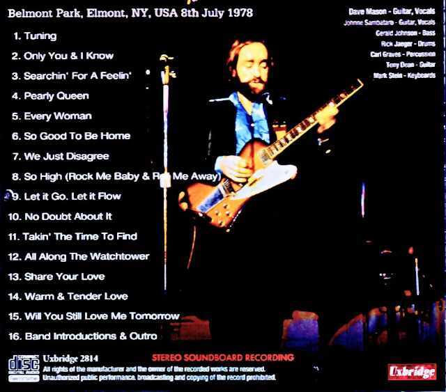 ★楽譜/デイブメイスン/DAVE MASON/デイブメイソン/ギタースコア Dave Mason デイヴ・メイスン/NY,USA 07.08.1978 Complete Pre-FM