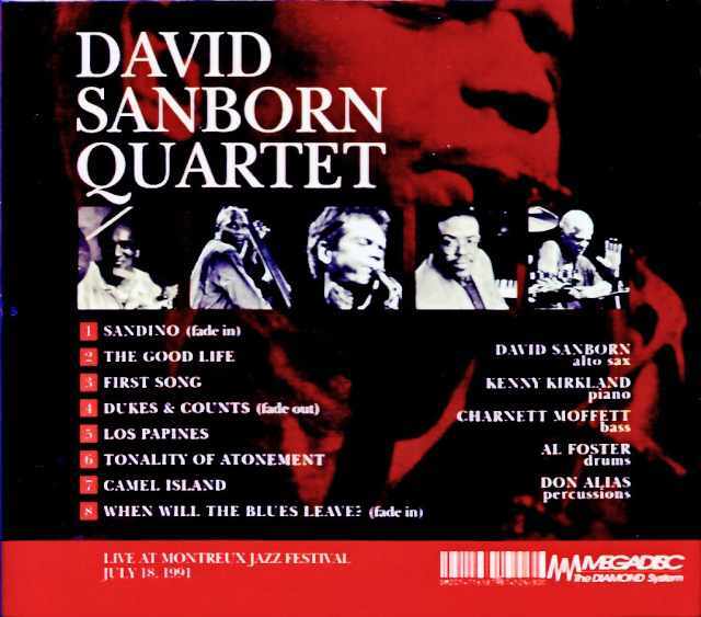 David Sanborn Quartet デヴィッド・サンボーン/Switzerland 07.18