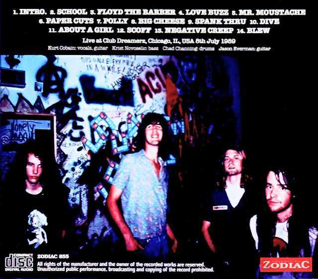 Nirvana ニルヴァーナ/IL,USA 07.08.1989 Complete