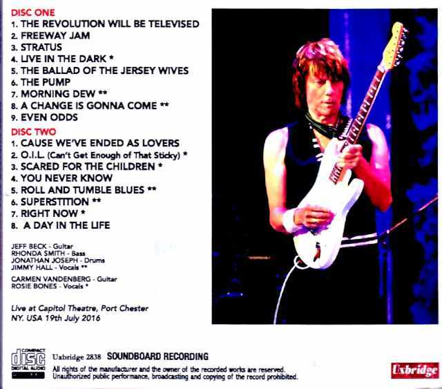 Jeff Beck ジェフ・ベック/NY,USA 07.19.2016 Complete Soundboard Edition