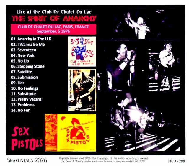 Sex Pistols セックス・ピストルズ/シャレ・デュ・ラック公演 France