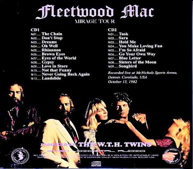 Fleetwood Mac フリートウッド・マック/ミラージュ・ライヴ CO,USA