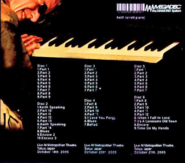 Keith Jarrett キース・ジャレット/Tokyo,Japan 2005 3Days Complete