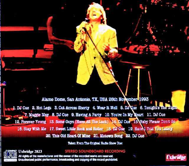 Rod Stewart ロッド・スチュワート/TX,USA 11.26.1993 FM Broadcast