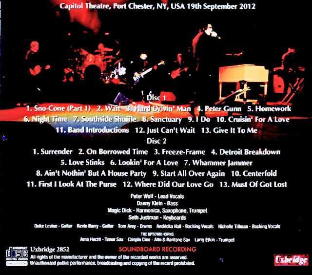 J.Geils Band J・ガイルズ・バンド/NY,USA 09.19.2012 Soundboard Edition