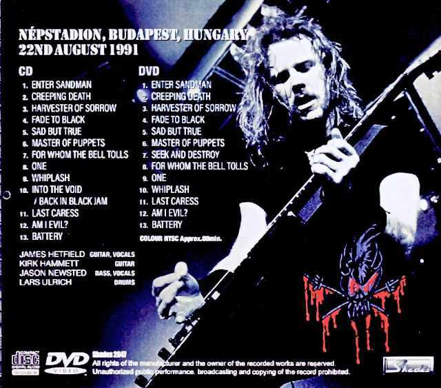 Metallica メタリカ/Hungary 08.22.1991 S & V