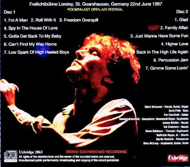 Steve Winwood スティーヴ・ウィンウッド/Germany 06.22.1997 Complete