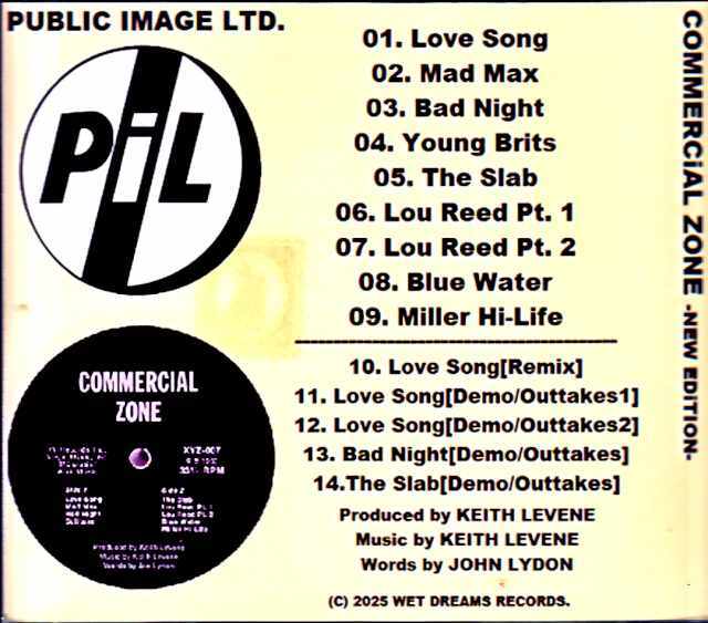 Public Image Limited パブリック・イメージ・リミテッド/Commercial