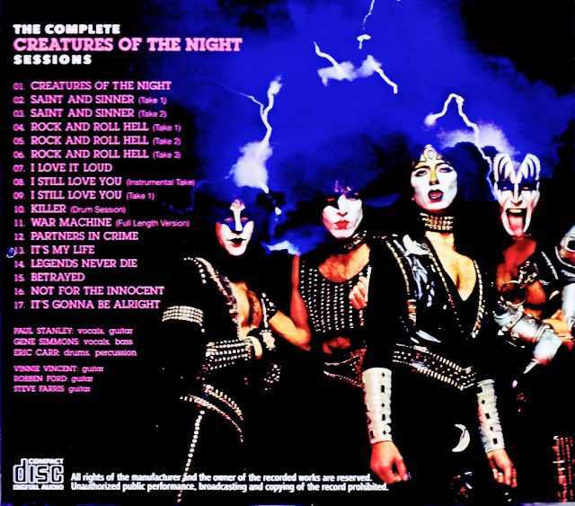 Kiss キッス/Creatures Of The Night Complete Sessions