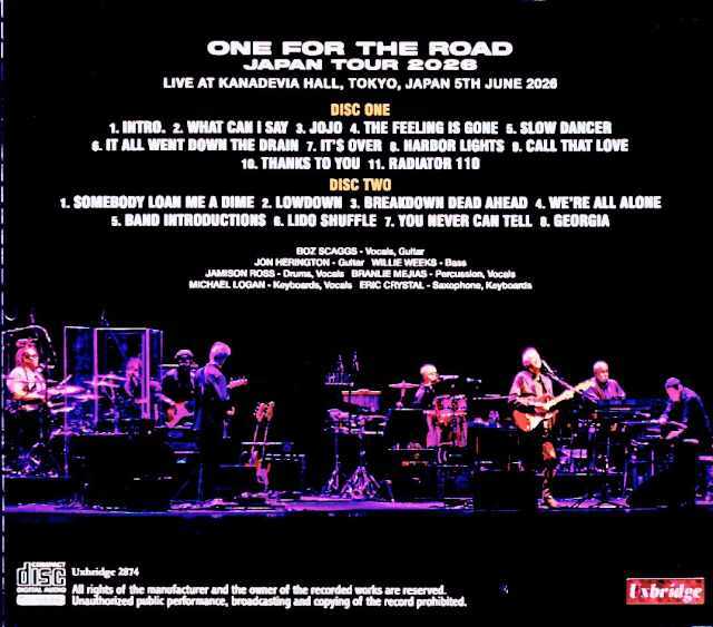 Boz Scaggs ボズ・スギャッグス/Tokyo,Japan 06.05.2026 Complete