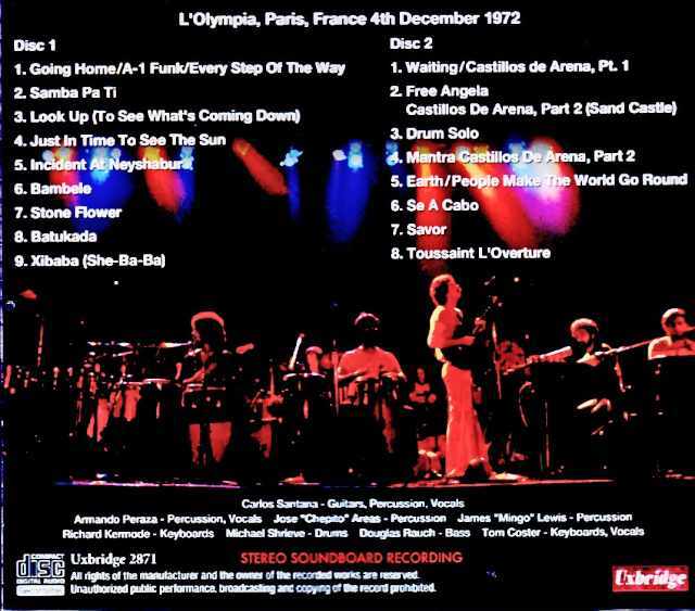 Santana サンタナ/France 12.04.1972 Soundboard Edition