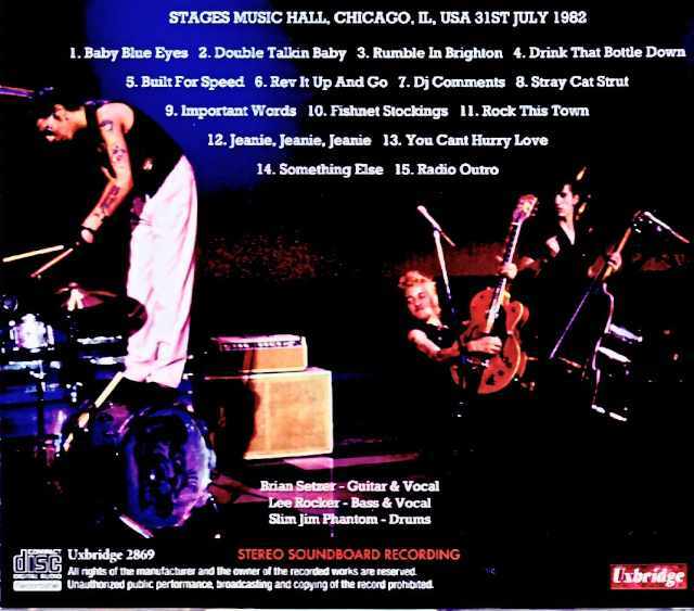 Stray Cats ストレイ・キャッツ/IL,USA 07.31.1982 FM Broadcast Edition