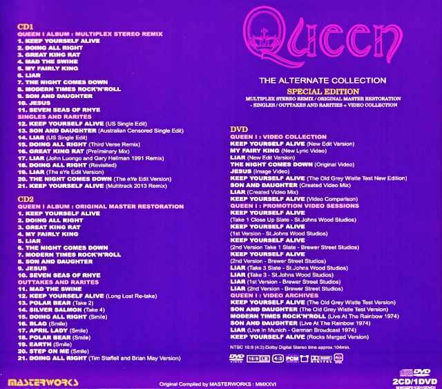 Queen クィーン/Queen I Alternate Collection Special Edition