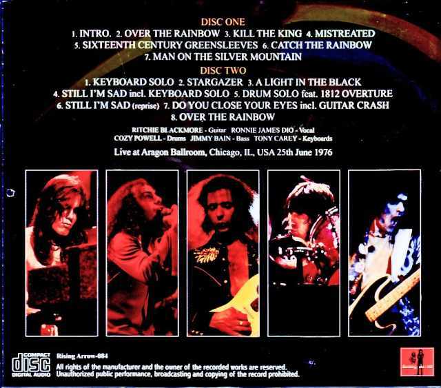 Rainbow レインボー/IL,USA 06.25.1976 Remastered