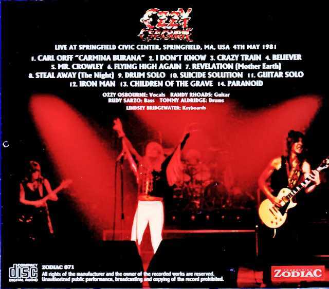 Ozzy Osbourne Randy Rhoads オジー・オズボーン ランディ・ローズ/MA
