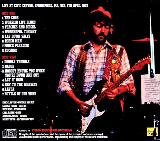 Eric Clapton エリック・クラプトン/MA,USA 04.05.1978 Soundboard