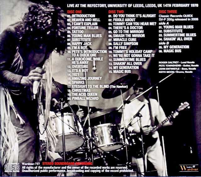 Who,The ザ・フー/England,UK 02.12.1970 Complete Soundboard Supreme