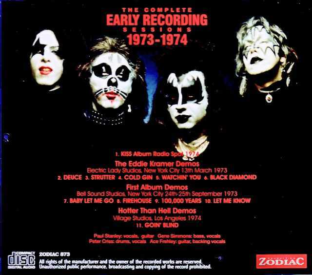 Kiss キッス/Early Recording Sessions Complete 1973-1974