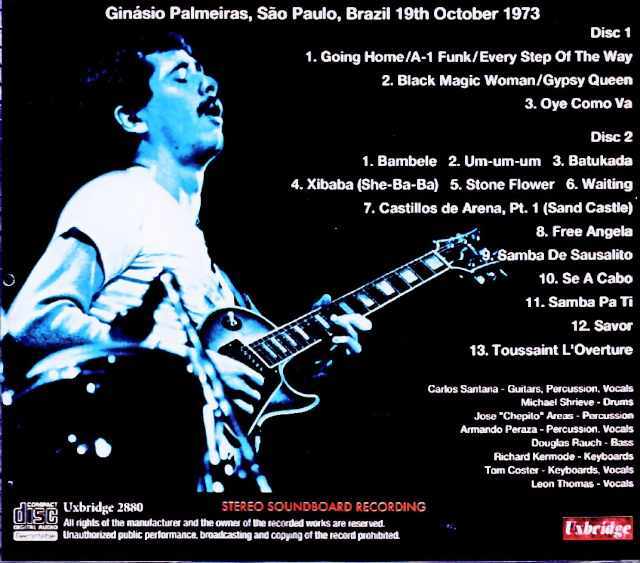 英LP SANTANA UKオリジナル盤初回プレスA1/B1 ステレオ サンタナ Santana サンタナ/Brazil 10.19.1973 Soundboard Edition