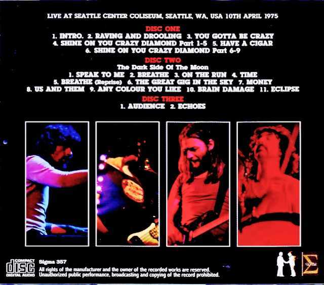 Pink Floyd ピンク・フロイド/WA,USA 04.10.1975 Complete Remastered