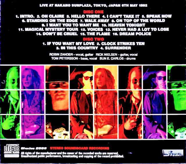 Cheap Trick チープ・トリック/Tokyo,Japan 05.06.1992 Complete