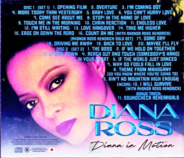 Diana Ross ダイアナ・ロス/Kanagawa,Japan 2026 Complete IEM Matrix