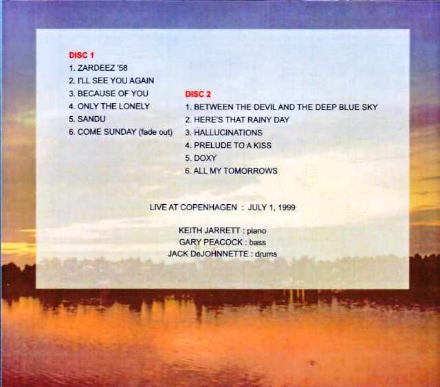 Keith Jarrett Trio キース・ジャレット/Denmark 07.01.1999