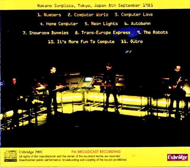 Kraftwerk クラフトワーク/Tokyo,Japan 09.08.1981 FM Broadcast Edition
