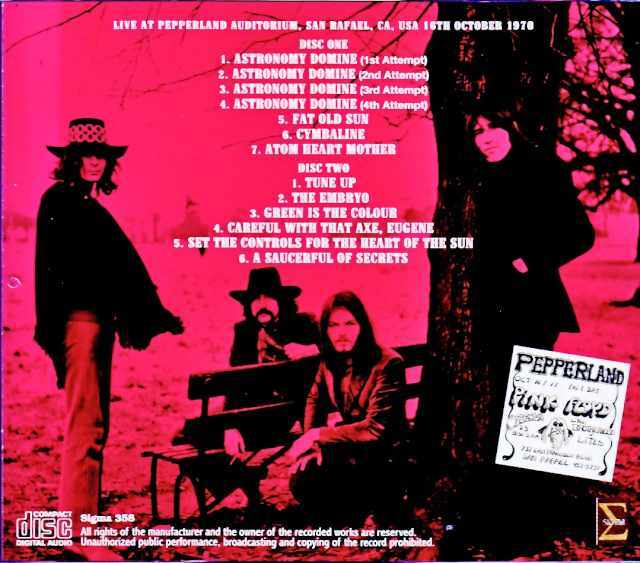 Pink Floyd ピンク・フロイド/CA,USA 10.16.1970 Remastered