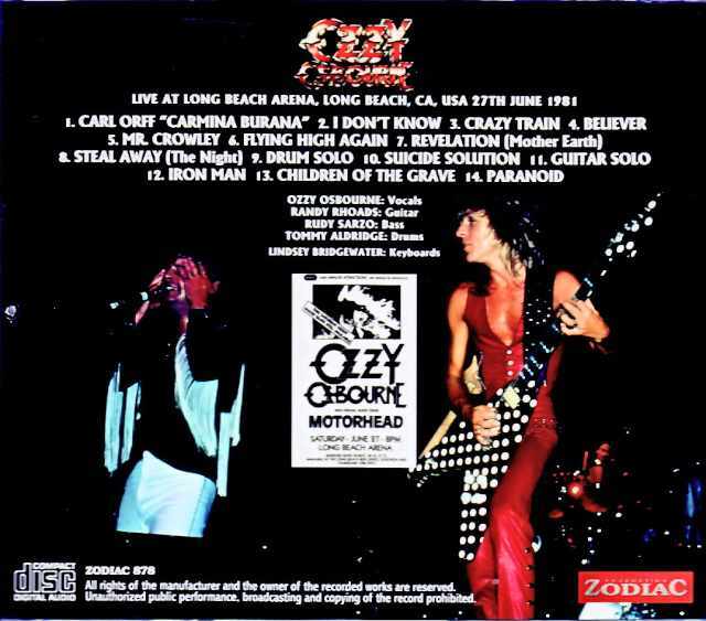 Ozzy Osbourne Randy Rhoads オジー・オズボーン ランディ・ローズ /CA